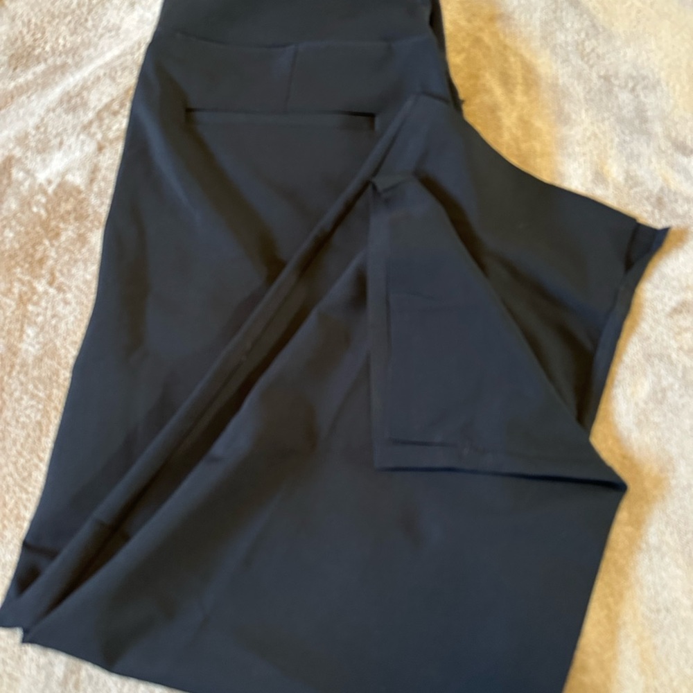 Kirkland Signature Black Pull-On Trouser Ankle Pants - Picture 6 of 7